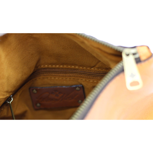 A6 NWT PATRICIA NASH Valerie Logo Embossed Leather FoldOver Wristlet Clutch Bag - Picture 5 of 7